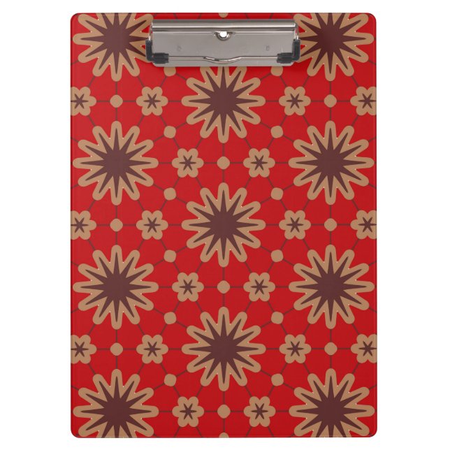 Carpeta De Pinza Floración de Estrella Carmesí (Anverso)