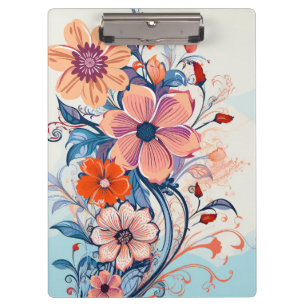 Carpeta De Pinza Floral