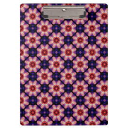 Carpeta De Pinza Floral Abstracto Geométrico