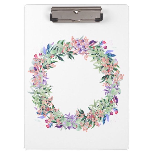 Carpeta De Pinza Floral Berries Wreath (Anverso)