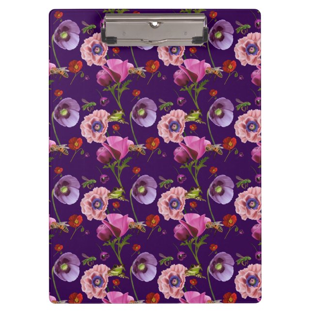 Carpeta De Pinza Floral clipboard (Anverso)