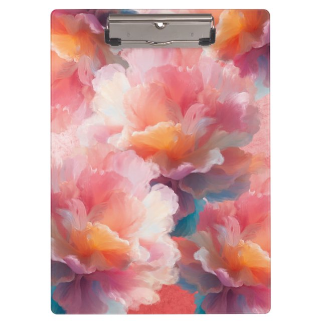 Carpeta De Pinza Floral Clipboard (Anverso)