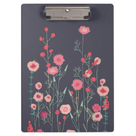 Carpeta De Pinza Floral Dark Boho