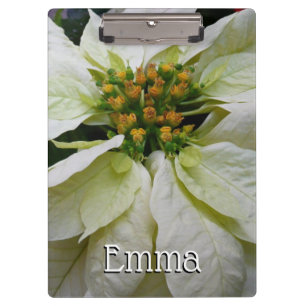 Carpeta De Pinza Floral de feriado de Navidades elegantes de Poinse