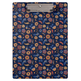 Carpeta De Pinza Floral folclórica rústica