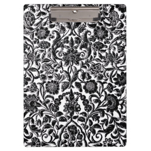 Carpeta De Pinza "Floral Monocromo" Cuaderno Artístico de tapa dura