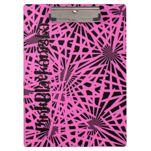 Carpeta De Pinza floral pinkblackanista