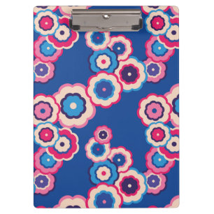 Carpeta De Pinza Floral retro