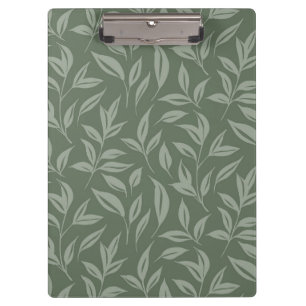 Carpeta De Pinza Floral Sage Green
