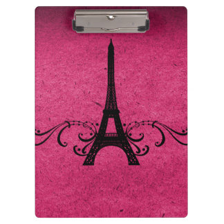 Carpeta De Pinza Florecimiento francés de cosecha rosa