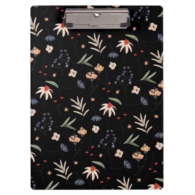 Carpeta De Pinza Flores acuáticas simples 1 (Anverso)