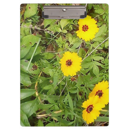 Carpeta De Pinza Flores amarillas