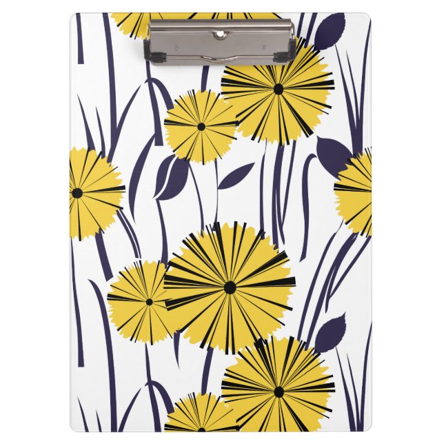 Carpeta De Pinza Flores amarillas (Anverso)