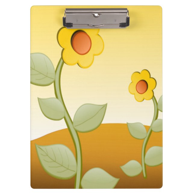 CARPETA DE PINZA FLORES AMARILLOS (Anverso)