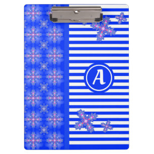 Carpeta De Pinza Flores artdeco en estilo retro con monograma