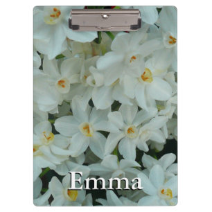 Carpeta De Pinza Flores blancas de arcissus paperblancas