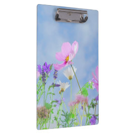 Carpeta De Pinza Flores bonitas en colores delicados