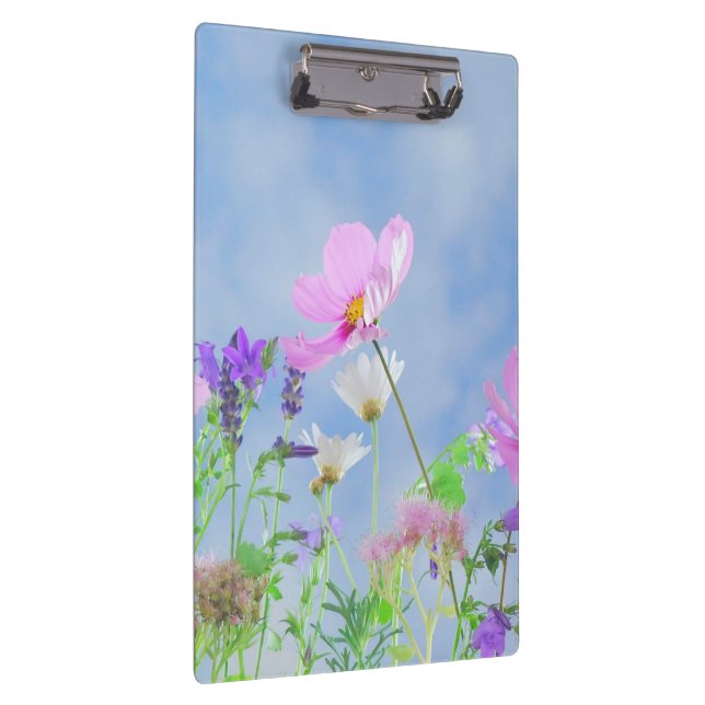 Carpeta De Pinza Flores bonitas en colores delicados (Derecha)