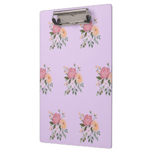 Carpeta De Pinza Flores de acuarela