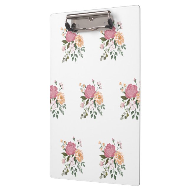 Carpeta De Pinza Flores de acuarela (Izquierda)