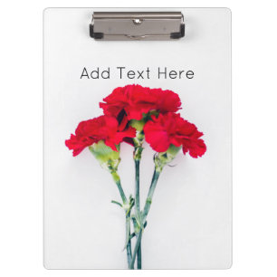 Carpeta De Pinza Flores de clavel rojo