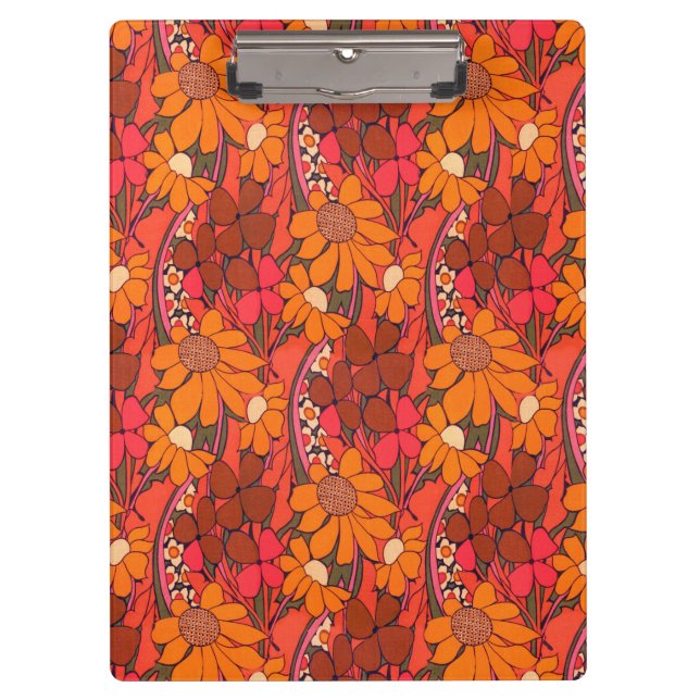 Carpeta De Pinza Flores de Falln Groovy (Anverso)