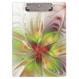 Carpeta De Pinza Flores de fantasía fractal blandas y tendientes