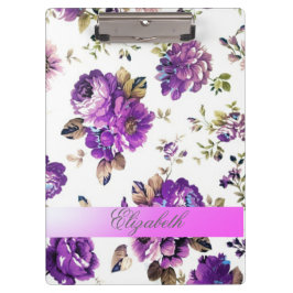Carpeta De Pinza Flores de Moda vitícola Girly-Personalizadas