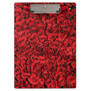Carpeta De Pinza Flores de rosa rojo