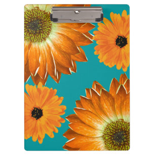 Carpeta De Pinza Flores de sol elegantes