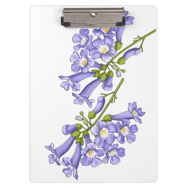 Carpeta De Pinza Flores do Brasil jacaranda (Anverso)