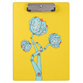 Carpeta De Pinza Flores Electrónicas Mujeres En El STEM