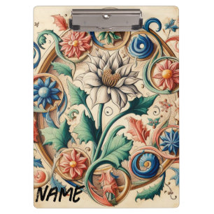 Carpeta De Pinza Flores etéreas en armonía