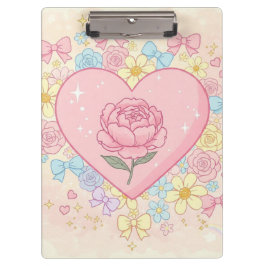 Carpeta De Pinza Flores floreciendo en el corazón... por Natasha Us