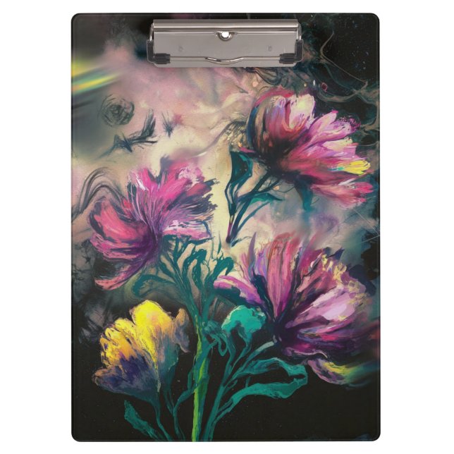 Carpeta De Pinza Flores florecientes (Anverso)