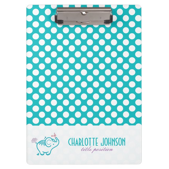 Carpeta De Pinza Flores Púrpura Y Elefante Infantil Cuto (Anverso)