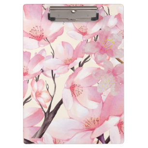 Carpeta De Pinza Flores rosadas de cerezo de cerezo Sakura estético