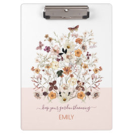 Carpeta De Pinza Flores silvestres presentes Floral botánica