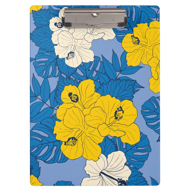 Carpeta De Pinza Flores y hojas de Hibiscus (Anverso)