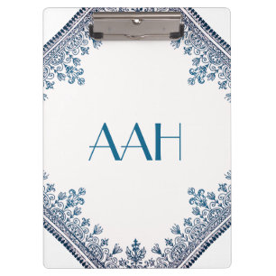 Carpeta De Pinza Flourish azul