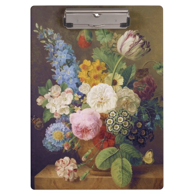 Carpeta De Pinza Flower Still Life by Jean Ulrich Tournier (Anverso)