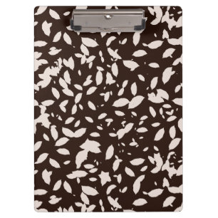 Carpeta De Pinza Flujo otoñal negro y blanco