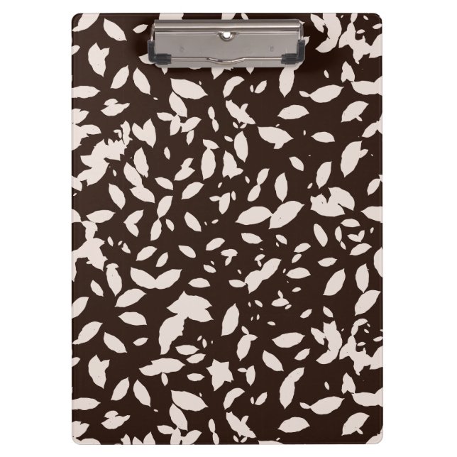 Carpeta De Pinza Flujo otoñal negro y blanco (Anverso)