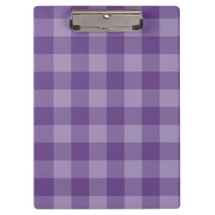 Carpeta De Pinza Fondo a cuadros violeta
