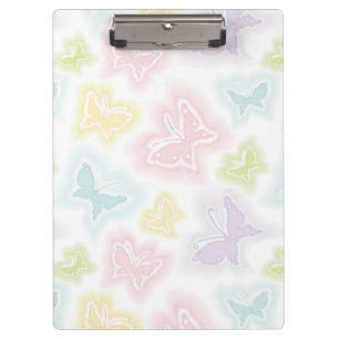 Carpeta De Pinza Fondo con las mariposas en acuarela