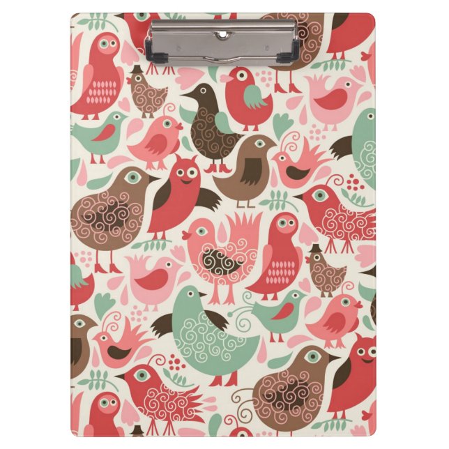 Carpeta De Pinza fondo con los pájaros lindos (Anverso)