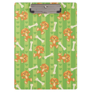 Carpeta De Pinza fondo con los perros y los huesos