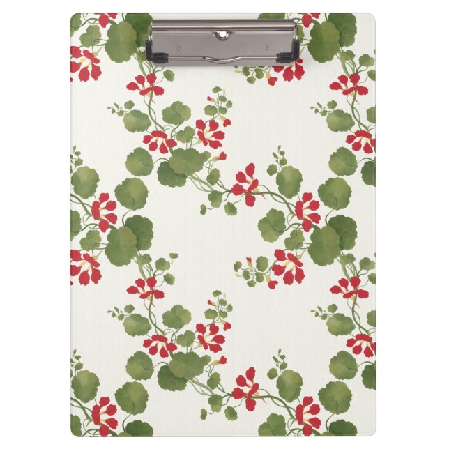 Carpeta De Pinza Fondo de Crema de Nasturcio Rojo (Anverso)