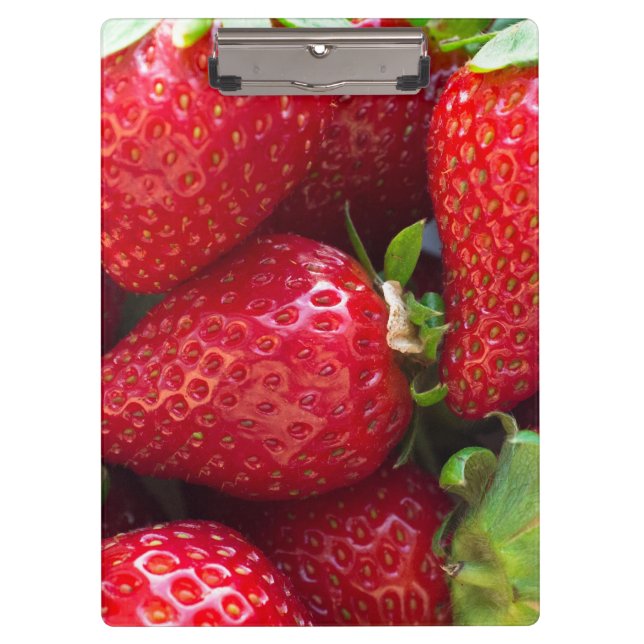 Carpeta De Pinza Fondo de fresas (Anverso)