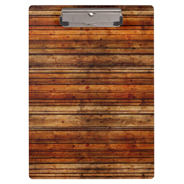 Carpeta De Pinza Fondo De Madera Moderno Elegante (Anverso)